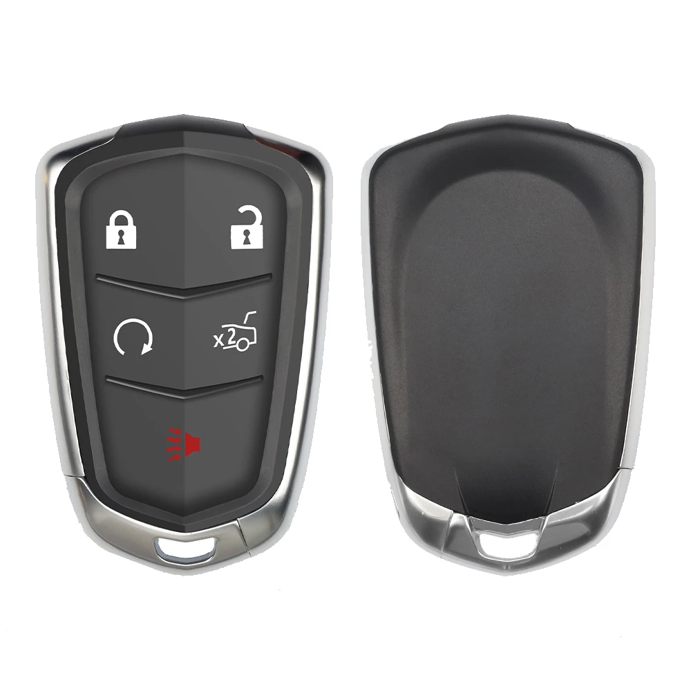 Silky chave de controle remoto do carro para cadillac escalade srx xts esv ats cts hyq2ab 315mhz hyq2eb 433mhz id46 pcf7937e cartão