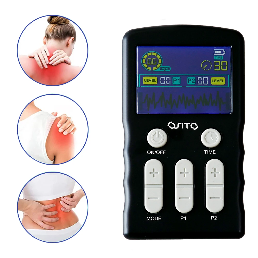 TENS EMS Electric Muscle Stimulator 25 Adjustable Modes Full Body Massage Machine Multifunctional Portable Home Relax Device