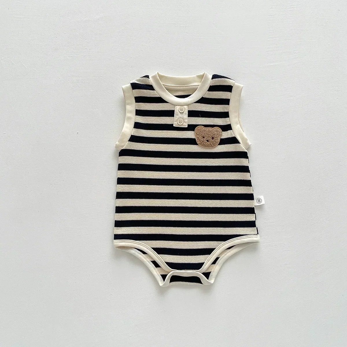 Neue 2024 Sommer ärmellose Strick-Bodys für Kleinkinder, Babys, Mädchen und Jungen, Einteiler für Kinder und Neugeborene – ideal für Outdoor-Aktivitäten