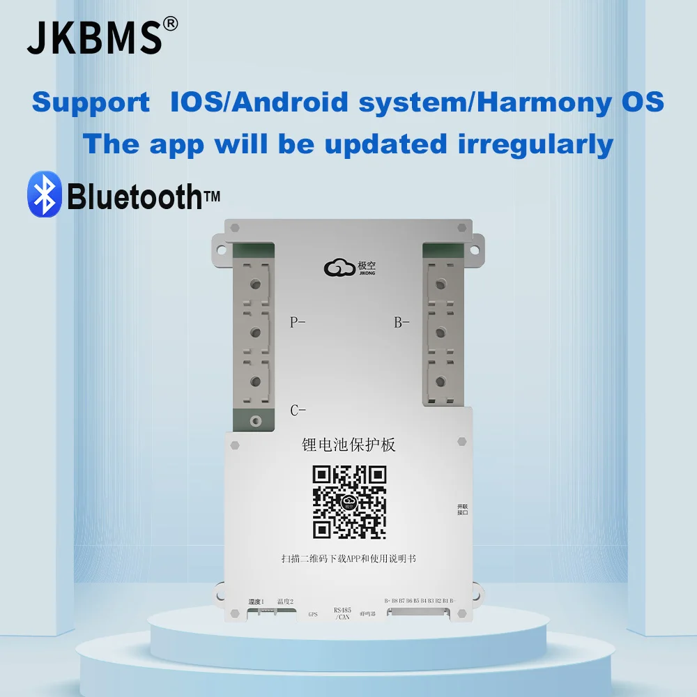 Jkbms Samrt Bms 300a 4S 5S 6S 7S 8S 12V 24V Batterij Met 2a Actieve Balans Warmtefunctie Li-ion/Lifepo4/Lto Te Koop