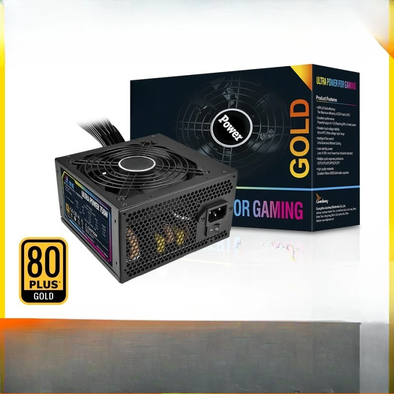Rated 750W desktop computer power supply 80plus gold host