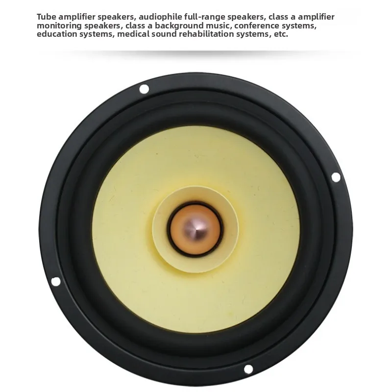 

SOTAMIA 1PCS 5.25 Inch Full Range Speaker Cotton Linen Bamboo Fiber Sound Basin Fever Grade Phase Cone Tweeter Cup Speaker