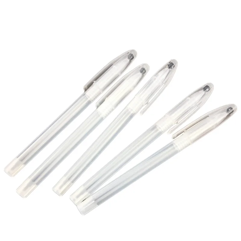 10pcs/lot Gel Pen Shell Transparent Ballpoint Pen Shell Cover Simple Style Cheapest Pen Shell Case School Office Supplies