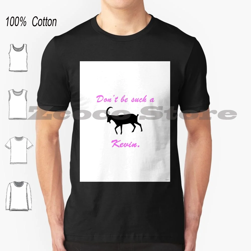 Kevin The Goat T Shirt 100% Cotton Comfortable High-Quality Goat Kevin Australian Australia Adult Sheep Ram Kevine Cevin Kevinn