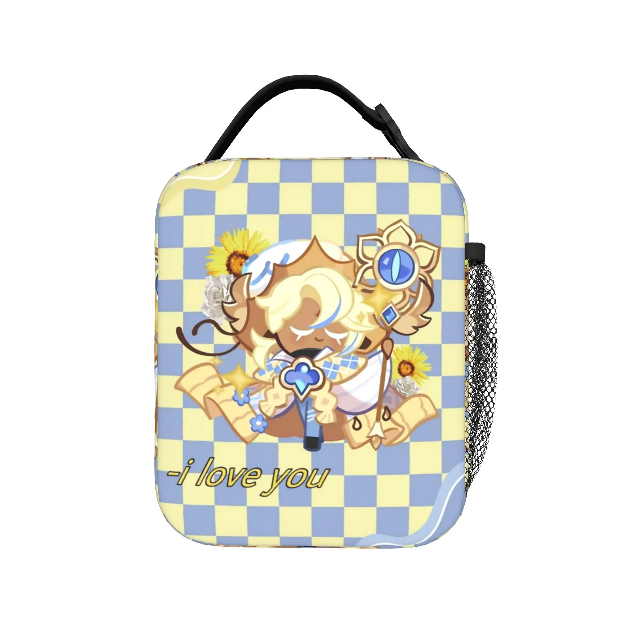 Pure Vanilla Insulated Lunch Bag High Capacity Cookie Run Kingdom Meal Container Thermal Bag Lunch Box Tote Bento Pouch