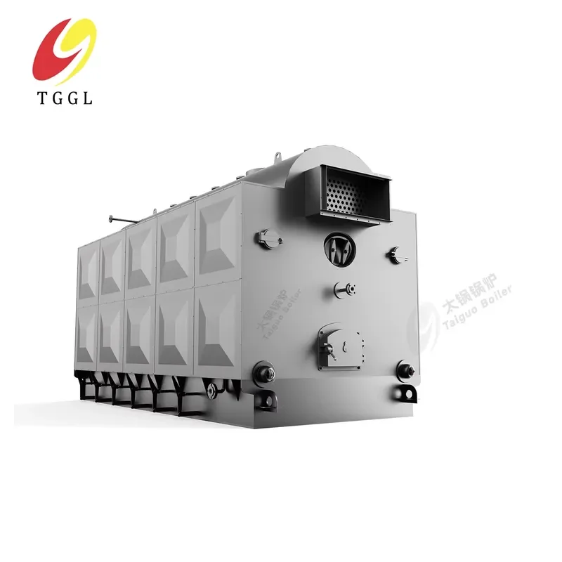 i 1.5-6 Ton DZH Chain Grate Fire Wood Coal Biomass Fired Industrial Steam Boiler Hand-Fired Design 85% Thermal Efficiency