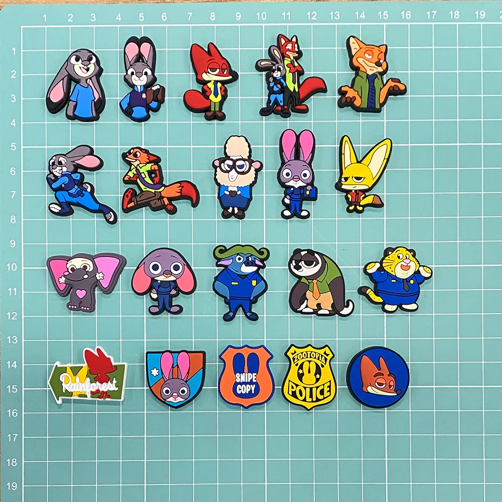 20 ชิ้นซูโทเปียอุปกรณ์เสริมรองเท้ารองเท้าชาร์มรองเท้าหัวเข็มขัดรองเท้าแตะ PVC ตกแต่ง-รองเท้าชาร์มของขวัญ