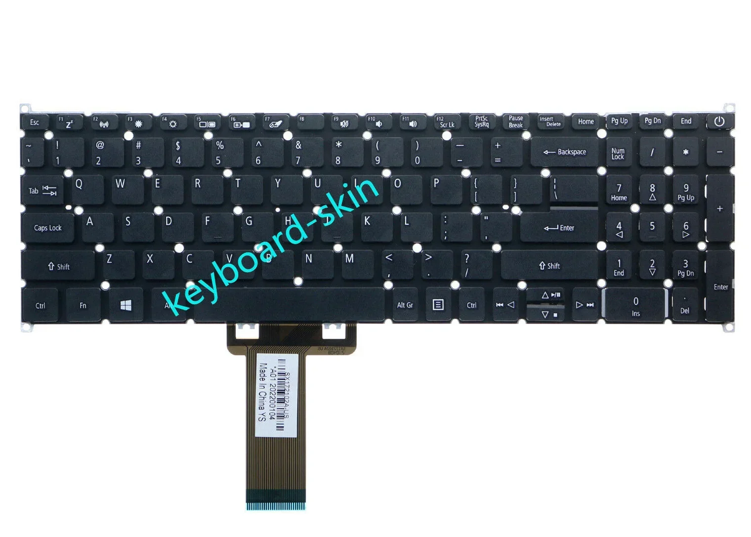 New US NO-backlit NO-frame Keyboard for Acer A517-52 A517-52G A715-75 A715-75G A715-75G-71RD laptop