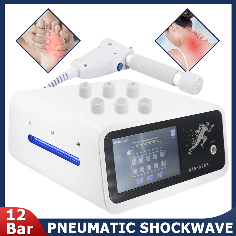 

Pneumatics Shock Wave 2023 New Body Massage ED Shockwave Therapy Machine Pain Relief 12Bar Relaxation Massager For SPA Salon