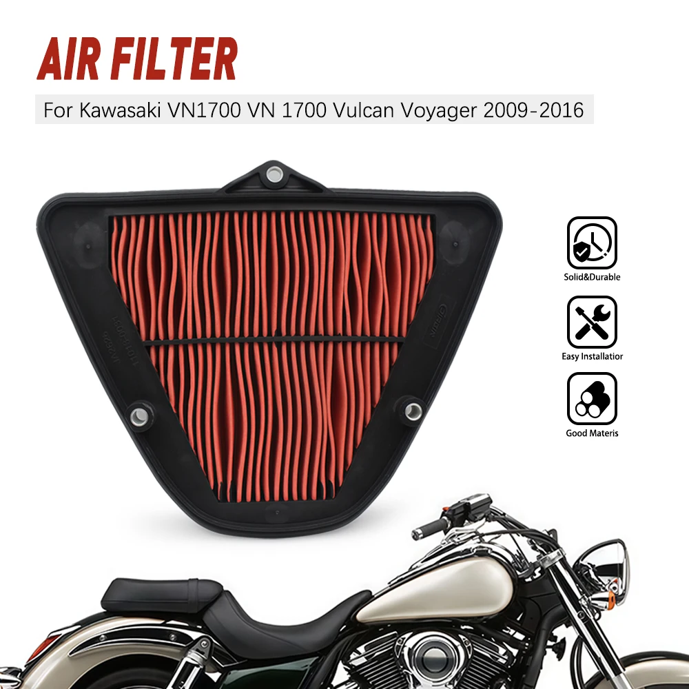 

Motorcycle Engine Air Filter Cleaner 1700cc Air Intake Filter Element For Kawasaki VN1700 VN 1700 Vulcan Voyager 2009-2016