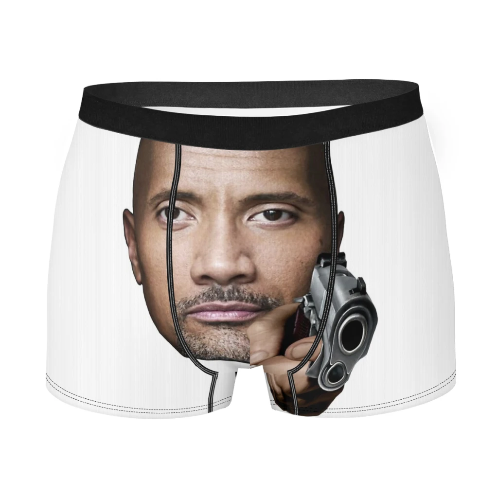 Man Dwayne The Shrok Johnson Underpants Cotton Panties Male Underwear Sexy Shorts Boxer Briefs