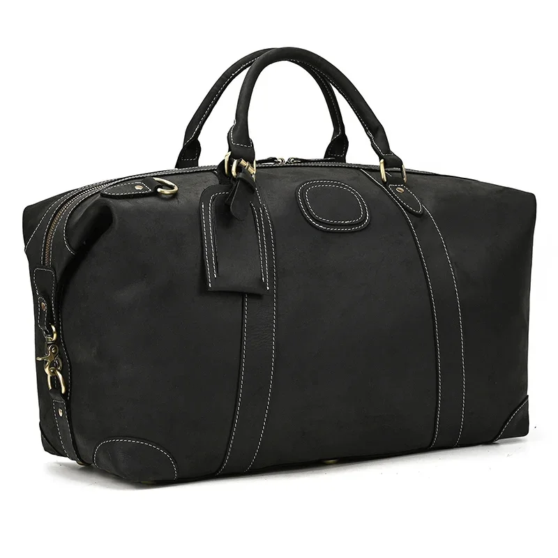 

Travelling Handbags For Men Male Genuine Leather Duffle Bag Weekender Hand Man Anti Theft Men's Shoulder Travel