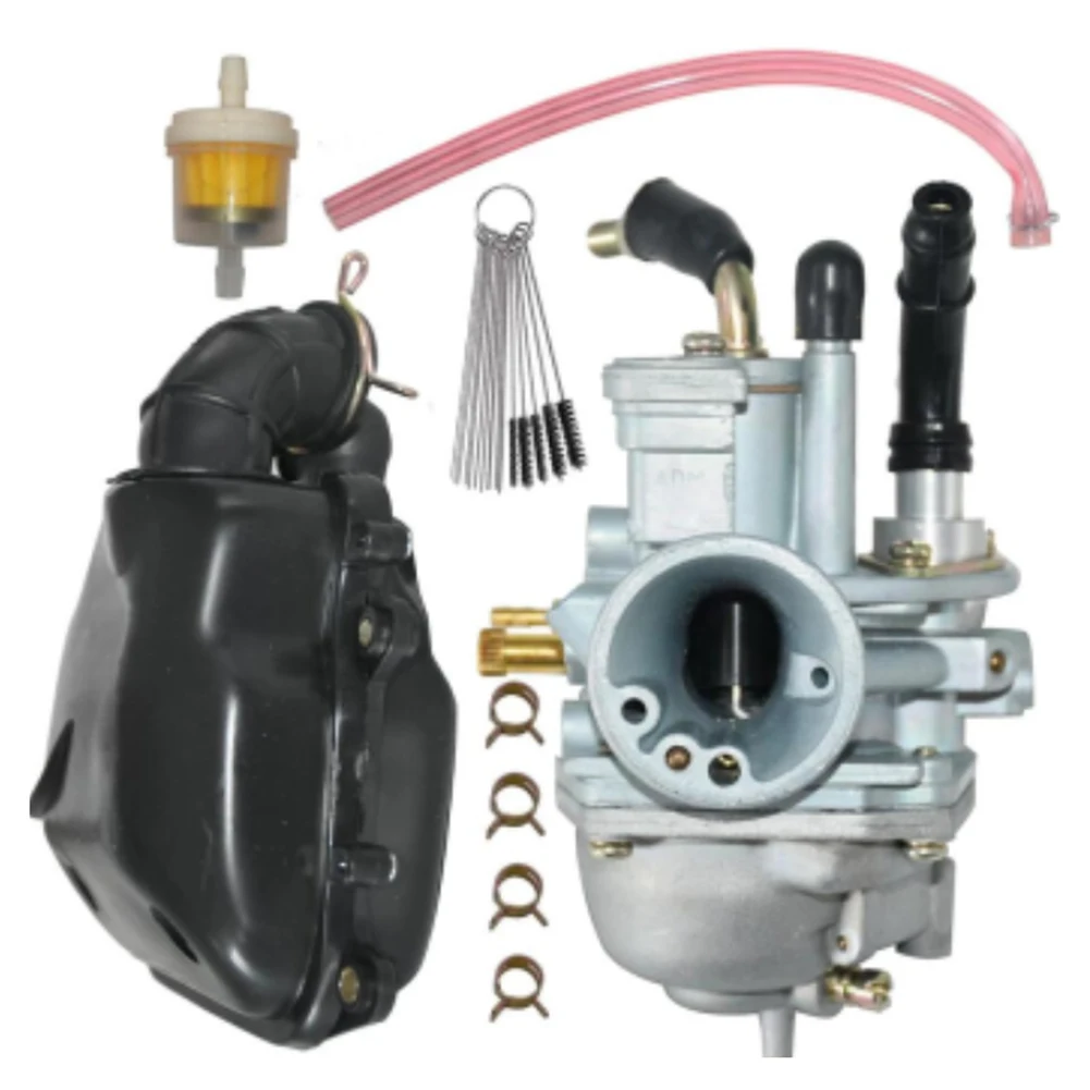 

Manual Choke Carburetor Kit Featuring Essential Components Including Air Filter Optimized for Small Engine Use