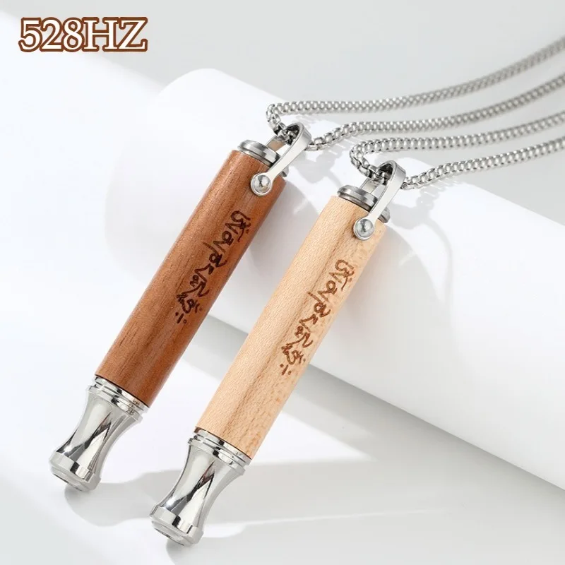 Flûte de méditation 528 Hz, flûtes sonores pour la guérison sonore, la pleine conscience et la respiration, sifflet-collier, instruments de musique professionnels portables
