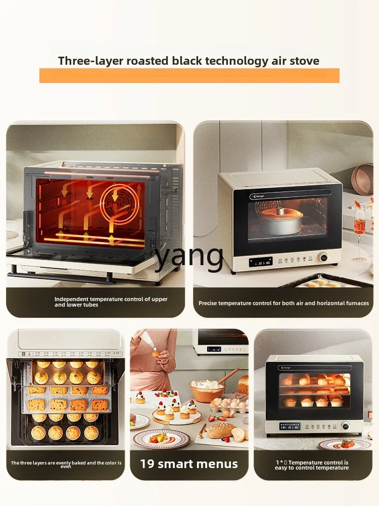 CX three-layer same-baking stove oven set household small