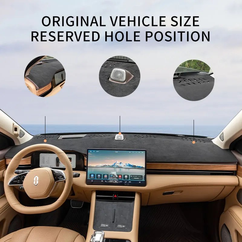 For SERES 7 Huawei AITO M7 2023 2024 2025 LHD Car Dashboard Cover Avoid Light Pad Instrument Cover Protective Mat accessories