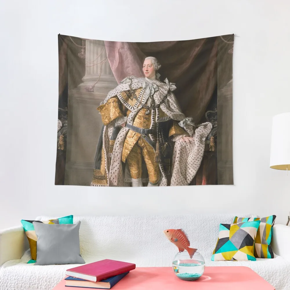 

King George III in coronation robes - Allan Ramsay Tapestry Wall Decor Room Decorations Aesthetics Tapestry