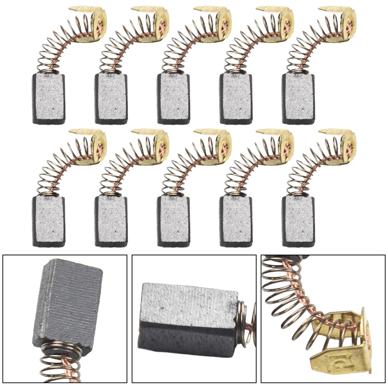 Część zamienna Szczotka węglowa 12 X 8 X 5 Mm Czarny + Złoty 12 * 8 * 5 Mm 181021 -2 191947 -0 Różne elektronarzędzia i silniki 2021 Nowość