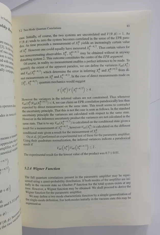 Quanten optik von d. f. Wände