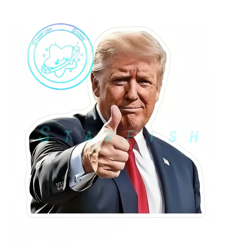 Trump Fun Car Stickers Waterproof Sunscreen DIY Car Windows Side Car Windshield Sunscreen Personalized Decoration PVC Material