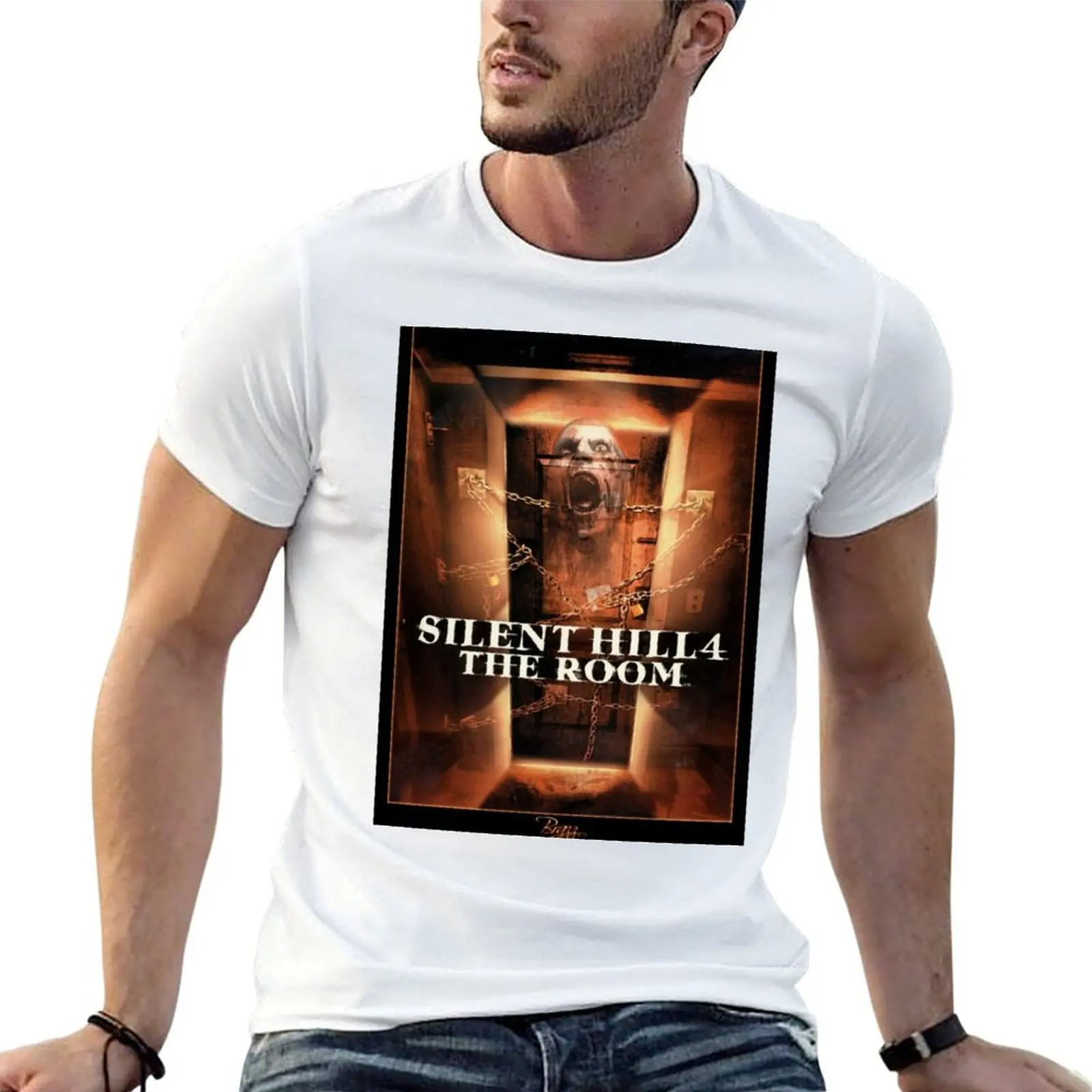 

Silent Hill 4 The Room - Ps2 Box Art Cover (Orignial) T-Shirt printed t shirts for man t shirts for man graphic tees T-Shirt