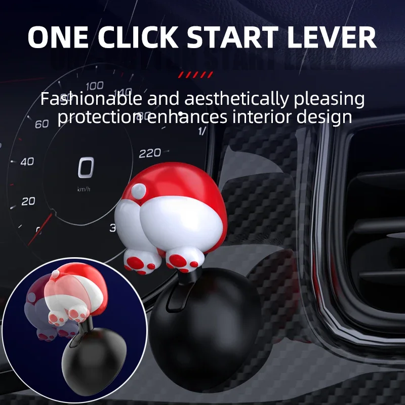 Universal Car Start Button With One Click Car One-touch Start Button Car Push To Start Button Rocker Modification Tools