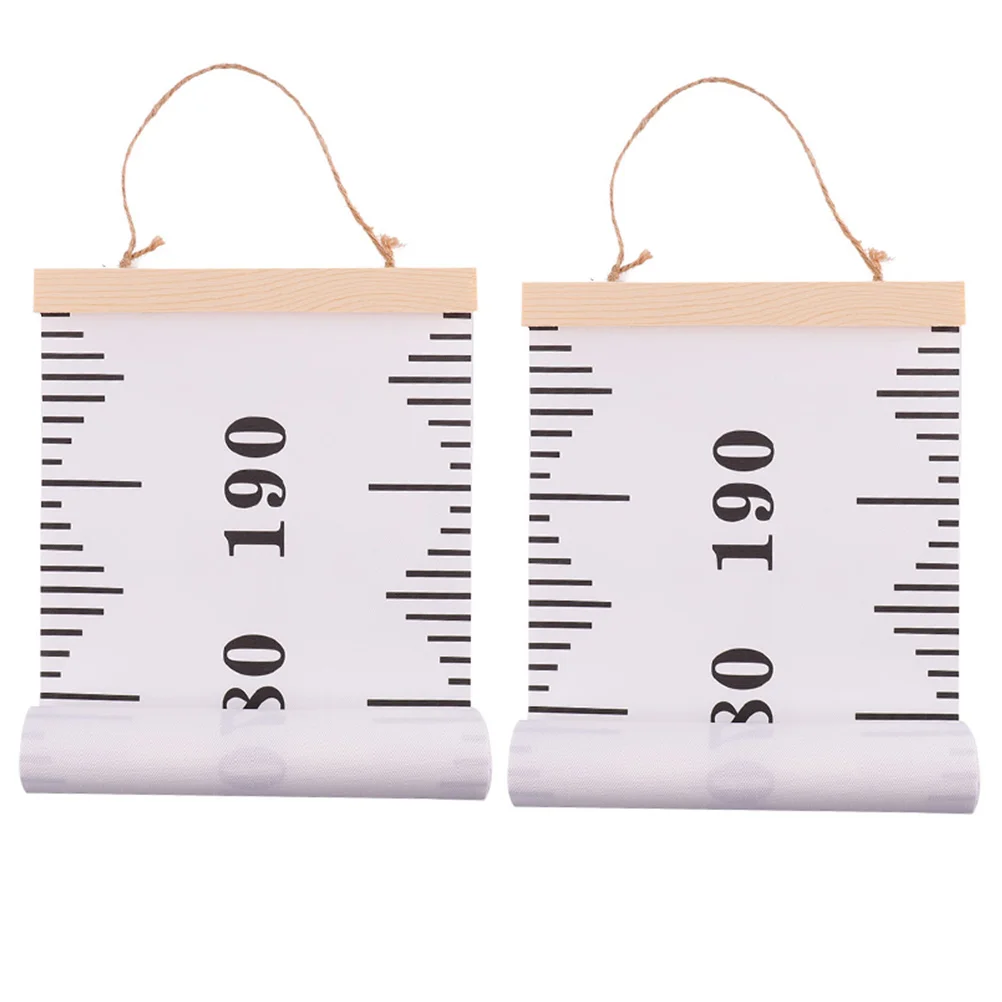 

2 Pcs Measuring Ruler Kids Growth Chart Wall Height Measuring Ruler Hanging Waterproof Durable Measurement Tools Home Decor