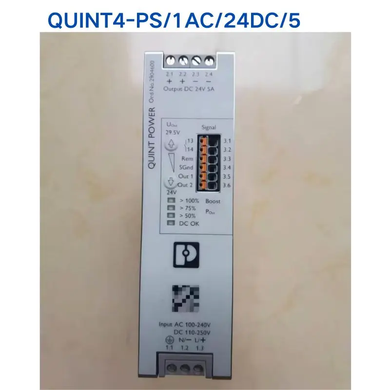 

Second-hand test OK PHOENIX Power Supply QUINT4-PS/1AC/24DC/5 2904600