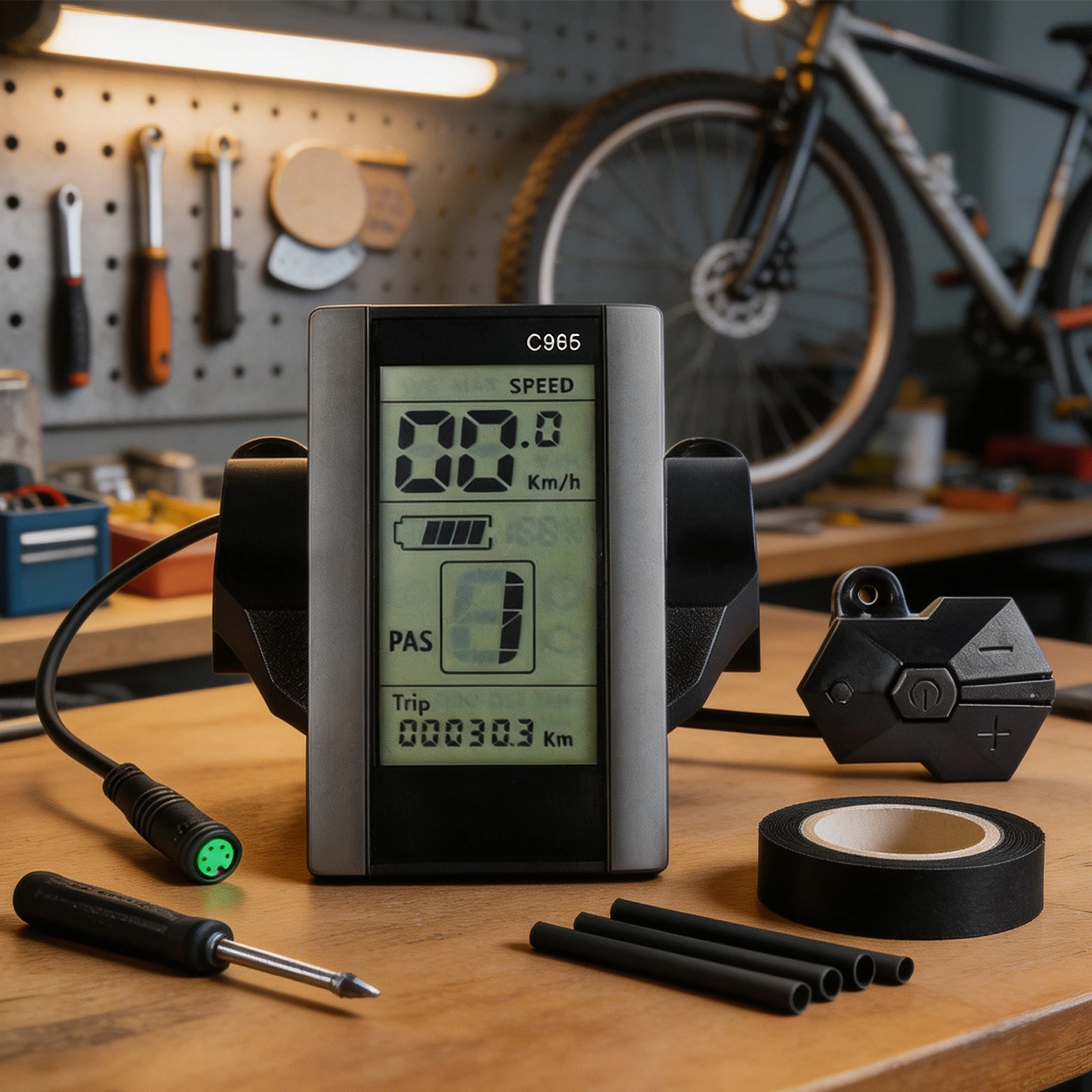 Quality C965 LCD Display Motor Power Speed 0-3 / 0-5 / 0-9 24/36/48 DCV 89*54 Mm Battery Level Component Quality