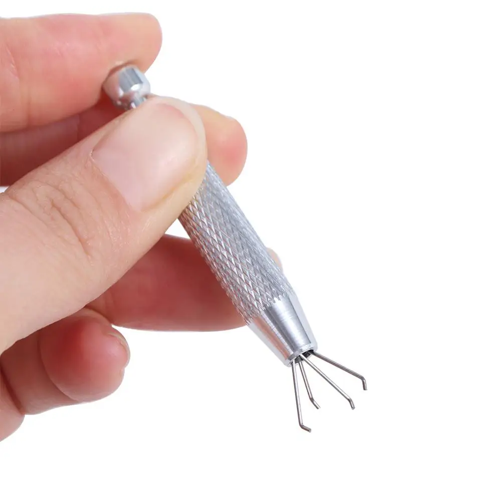 

Stainless Steel Four-claw Clip Convenient Durable IC Extractor Pickup Multifunctional Portable Gripping Device Pick-up