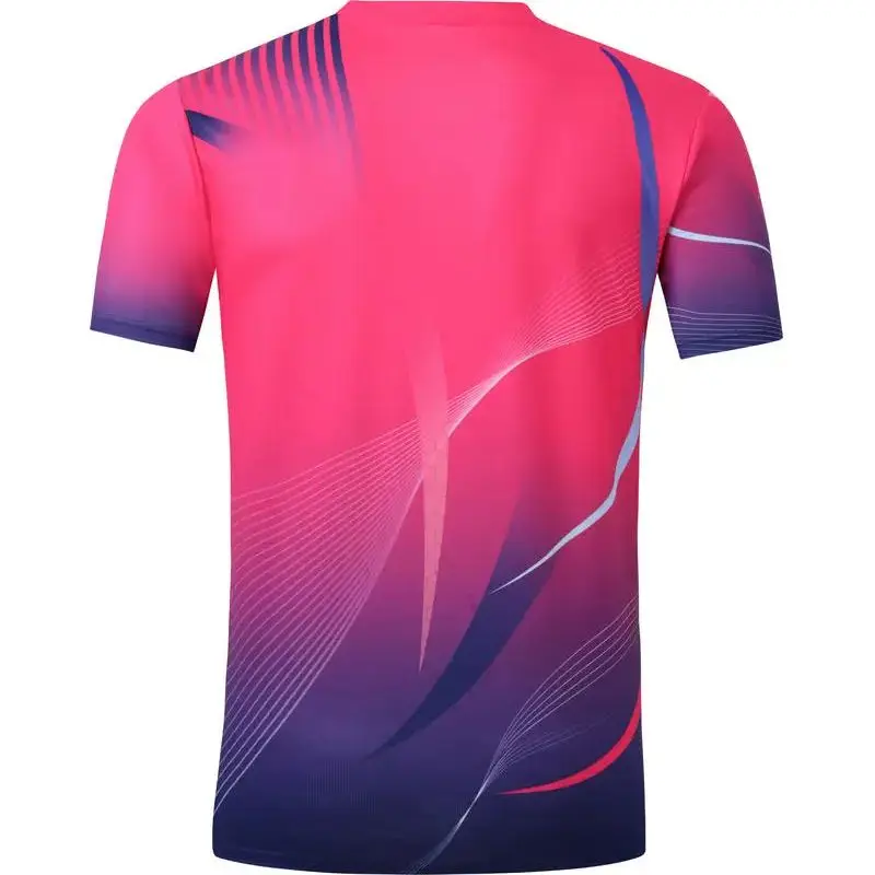 2024 Men Women Badminton T-Shirt New Table Tennis Jerseys Short Sleeve Breathable Tennis Shirt Summer Ping-pong Fitness Clothes