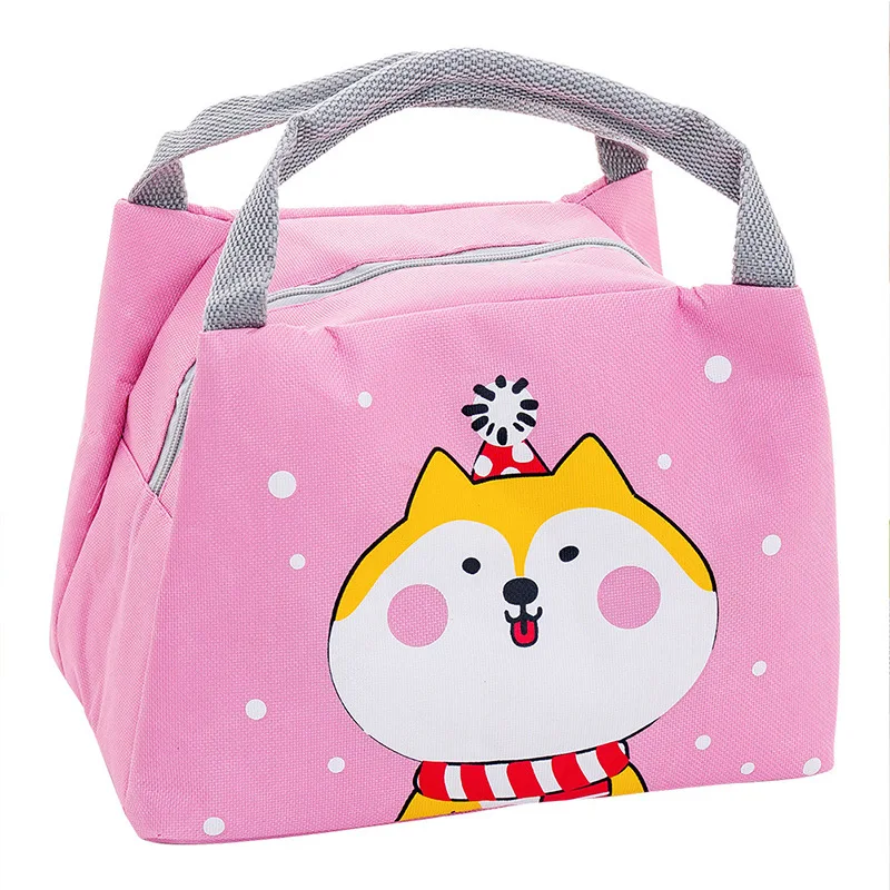 Сумки Cute Cartoon Lunch Bag for Children Thermal Insulation Kids Handbag Outdoor Picnic Lunch Box Portable Food Storage Bags