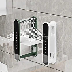 Retractable Wall Mount Hanger Storage Rack Expandable Clothes Hanger Storage Rack Bathroom Foldable Holder Balcony Hanger