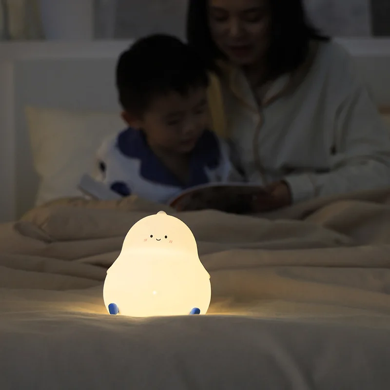 

Cute Big Belly Dragon Baby Soft Silicone Night Light Eye Protection Reading Night Lamp Bedroom Bedside Usb Charging Toy for Kid