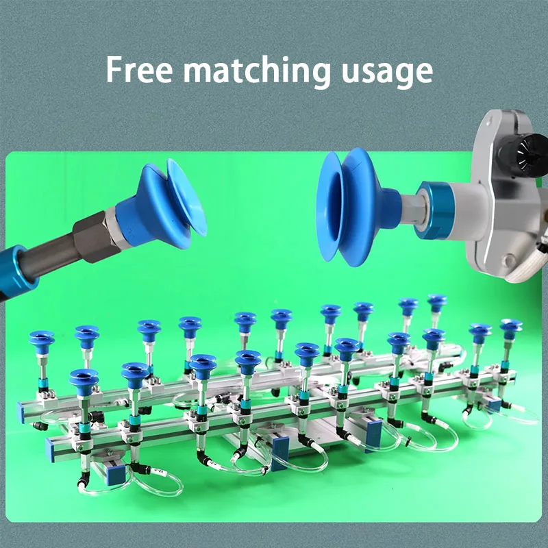 Pneumatic Vacuum Sucker FGA11 Double-layer Round Nozzle Organ Mouth Silicone Suction Cup Robot Automatic Manipulator Accessories