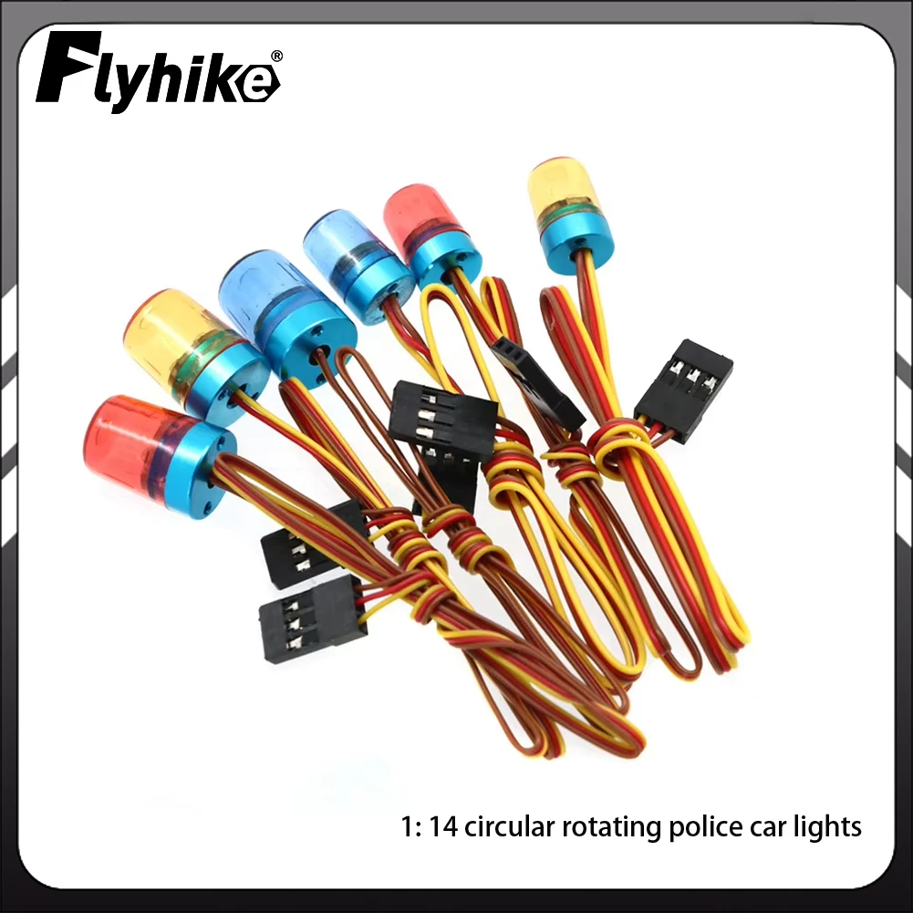 

1: 14 Circular Rotating Car Light R104 Multi-function Flashing Rotating LED Light for 1/10 RC Model Car Engineering Truck