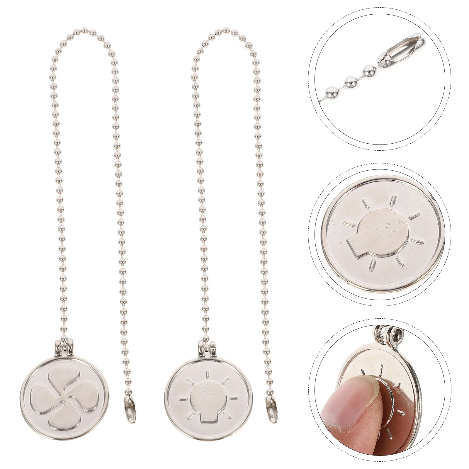 2Pcs Ceiling Fan Pull Pendant Light Pull Chain Extension Add Charm to Your Space Fan Pulls Decorative