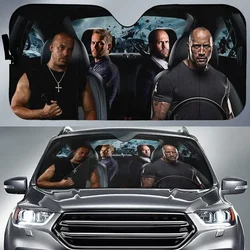 Fast and Furious Fan Sunshade Protection Automotive Interior Sun Protection Keep Car Cool Easy to Use for Most Sedans SUV