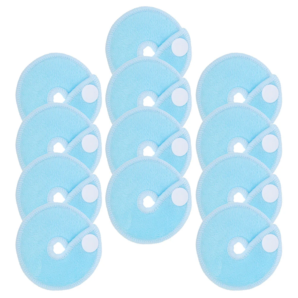 

12Pcs G Shape Tube Button Covers Three-Layer Bamboo Fiber Nursing Protective Pads for Baby Feeding Tube Wraps Comfort