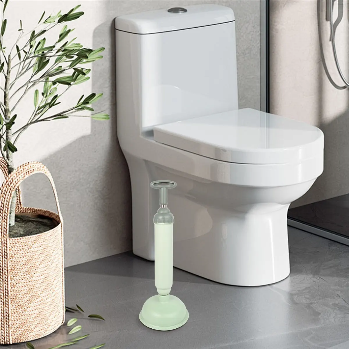 A013 Toilet Dredge Drain Buster Toilet Air Plunger Sink Unclogger Strong Suction Performance for Toilet Unblocker Tools
