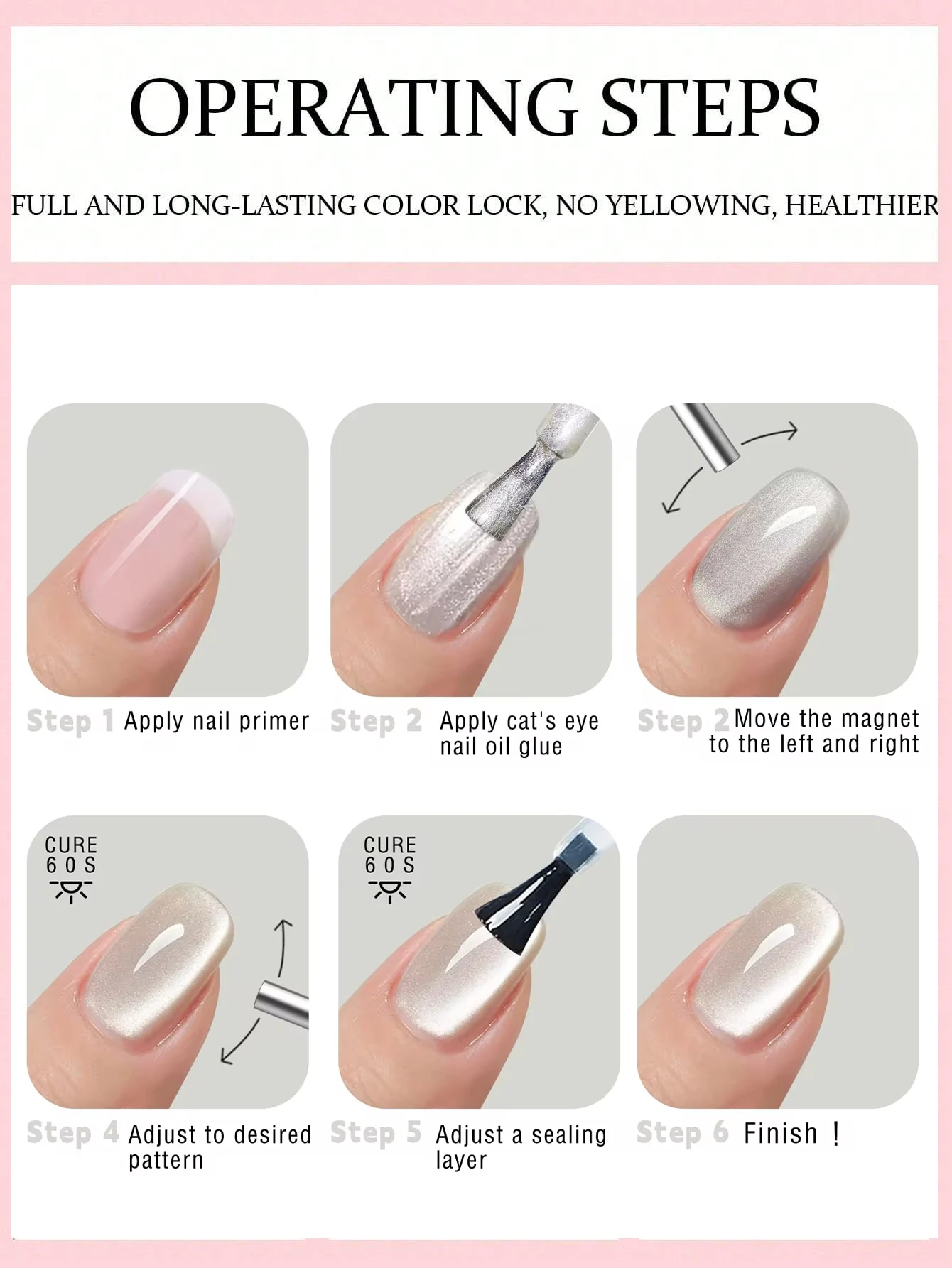 6個入り 15ml 高級コーヒーキャッツアイネイルジェルポリッシュセット ソークオフUV LEDキャッツアイジェルポリッシュ マニキュアネイルアートギフトキット