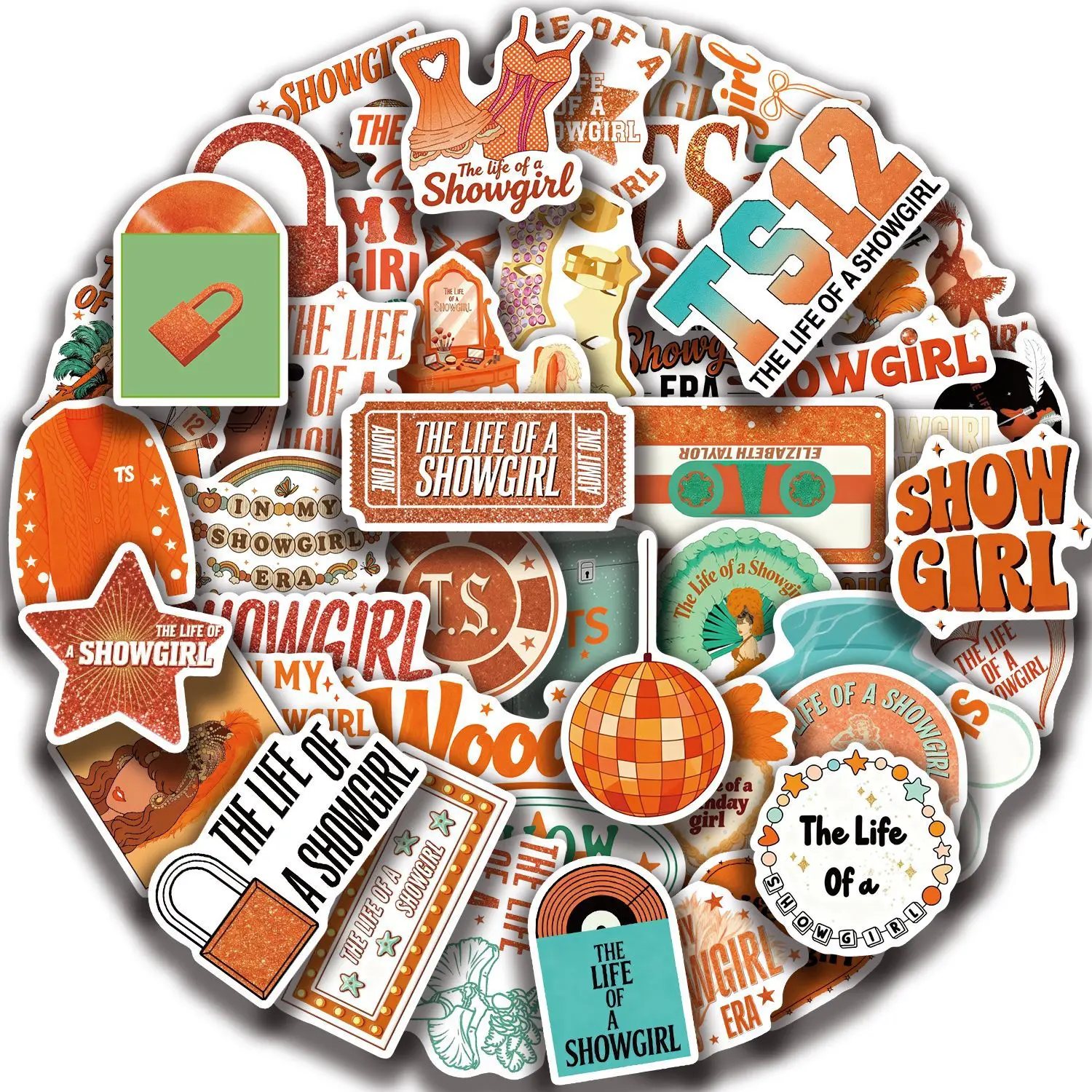 

10/30/50pcs showgirl graffiti Stickers For Suitcase Skateboard Laptop Luggage Fridge Phone Car Styling DIY Decal