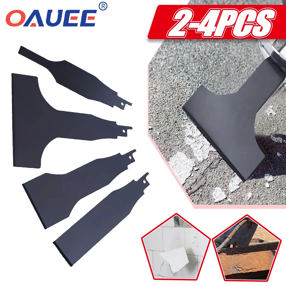 2-4pcs Reciprocating Saw Blade Set Cleaning Shovel Removal Tile Floor Mud Cleaning Wall Putty Tool Reciprocating Chainsaw Blade