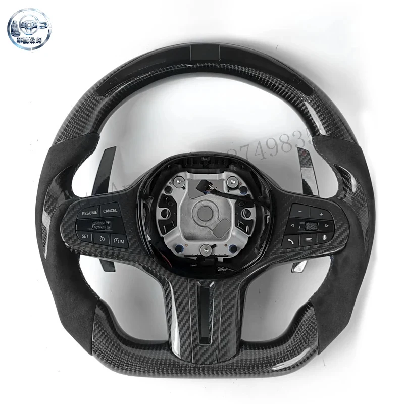 Fit for BMW G02 G05 G06 G20 G21 G22 G26 G29 G30 G80 G87 F40 Carbon Fiber Sport Steering Wheel Automotive Parts G G01 G11 G12 G14
