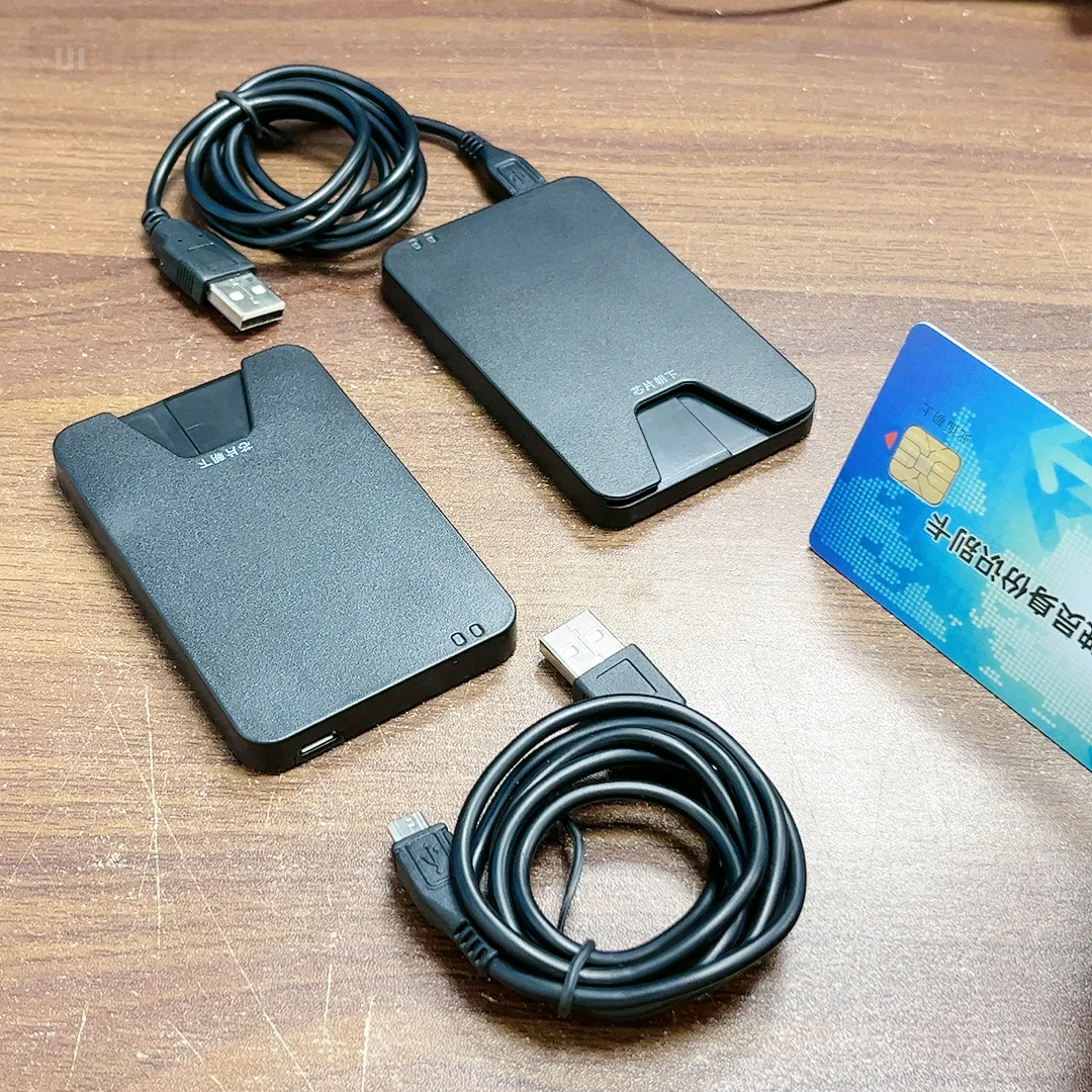 เครื่องอ่านสมาร์ทการ์ดชิปบัตรประจําตัวอิเล็กทรอนิกส์ Id Card สําหรับ EMV Card Digital Signature Id Card Reader Citizen Health IC Card