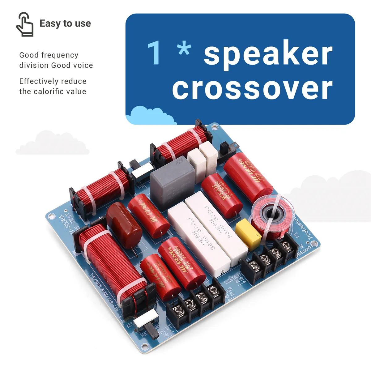 CHCH 350W 3 Ways Frequency Divider Board KTV Stage Speaker Crossover Audio Treble Mediant Bass 3 Way Crossover Divider