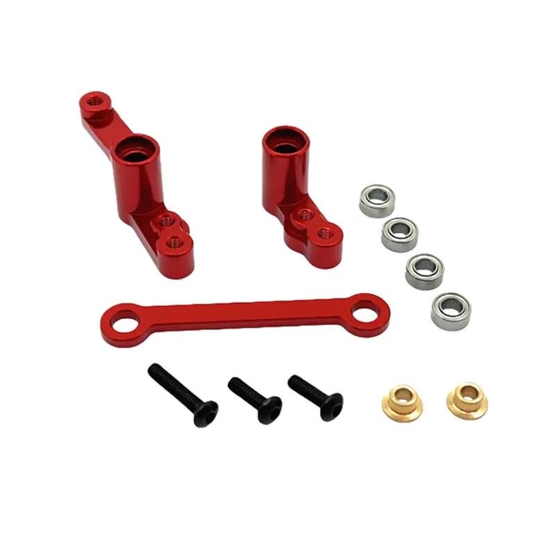 RC Car Steering Component Bearing Set Fit for MJX 1/16 16212 16213 16218 Remote Control Car Accessories Metal Upgrade