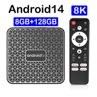 Smart TV Box Android 14 T8S 8GB 128GB Streaming Media Player Bluetooth 5.4 RK3518 Wifi 5G Wifi6 Google Voice Fast Set Top Box