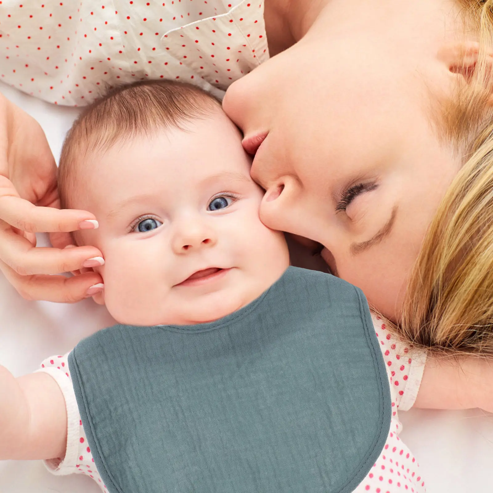 

Набор из 6 детских нагрудников-бандан U-образной формы для новорожденных, легкие, дышащие, унисекс, для кормления и прикорма малышей