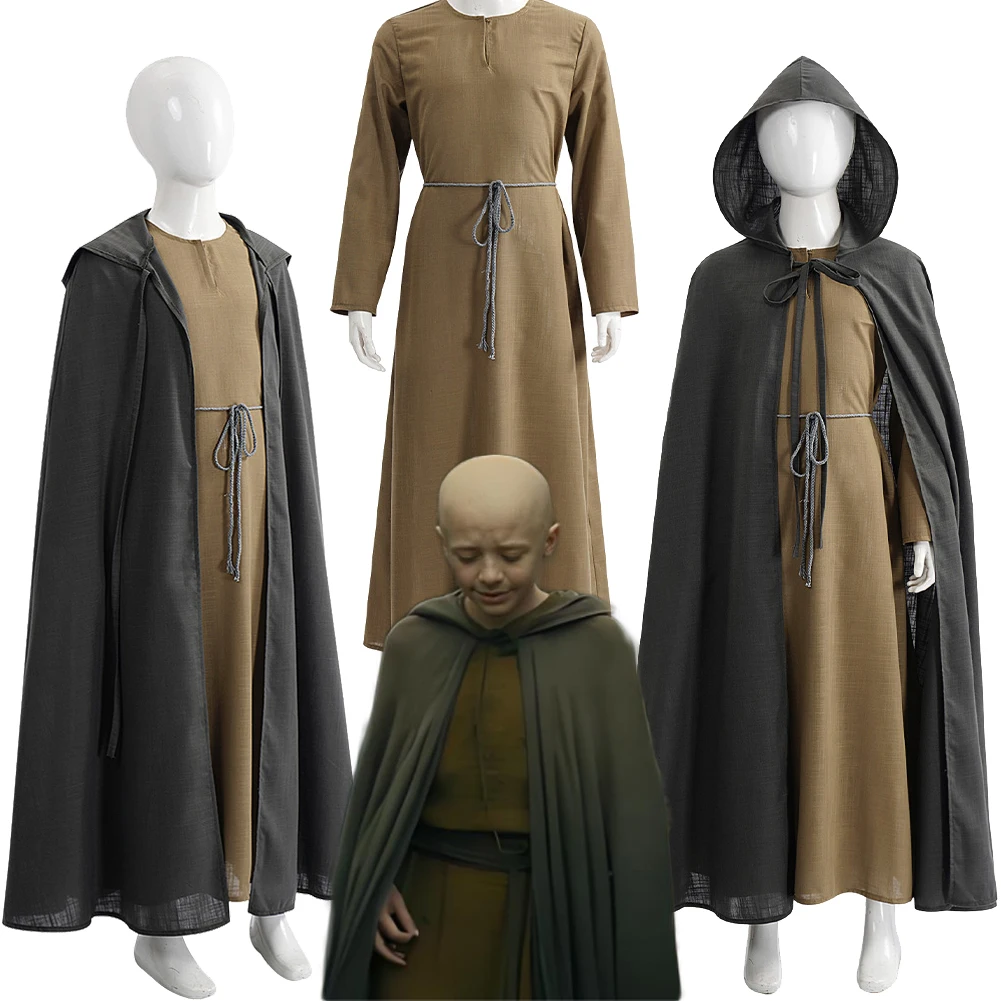 

TV Knight of Seven Kingdoms Egg Cosplay Costume Kids Boys Robe Cloak Clothes Outfits Halloween Uniform Carnival Children Party